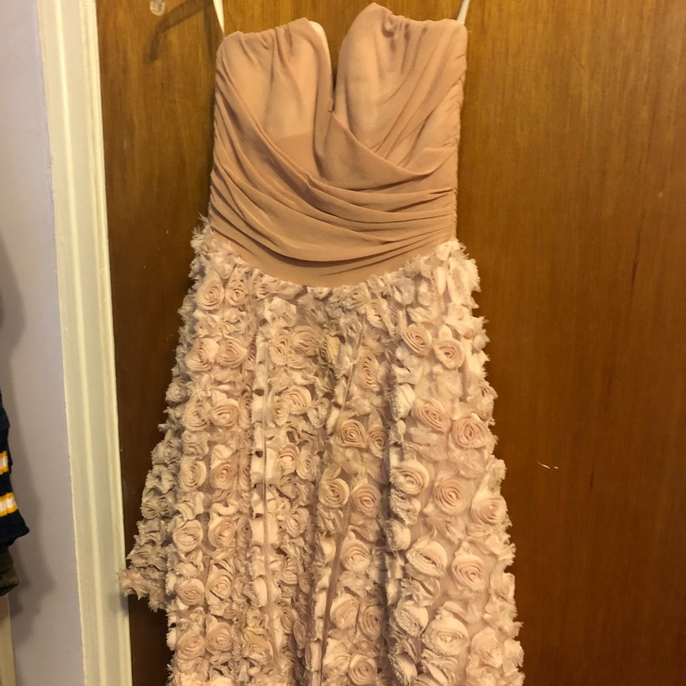 Asos Strapless Blush colored Dress Size 2